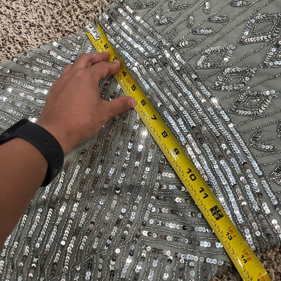 Frock and Frill Amelia Rose - Priscilla, Sage Silver Gown WITH CAPE ($300 value) - Picture 14 of 15